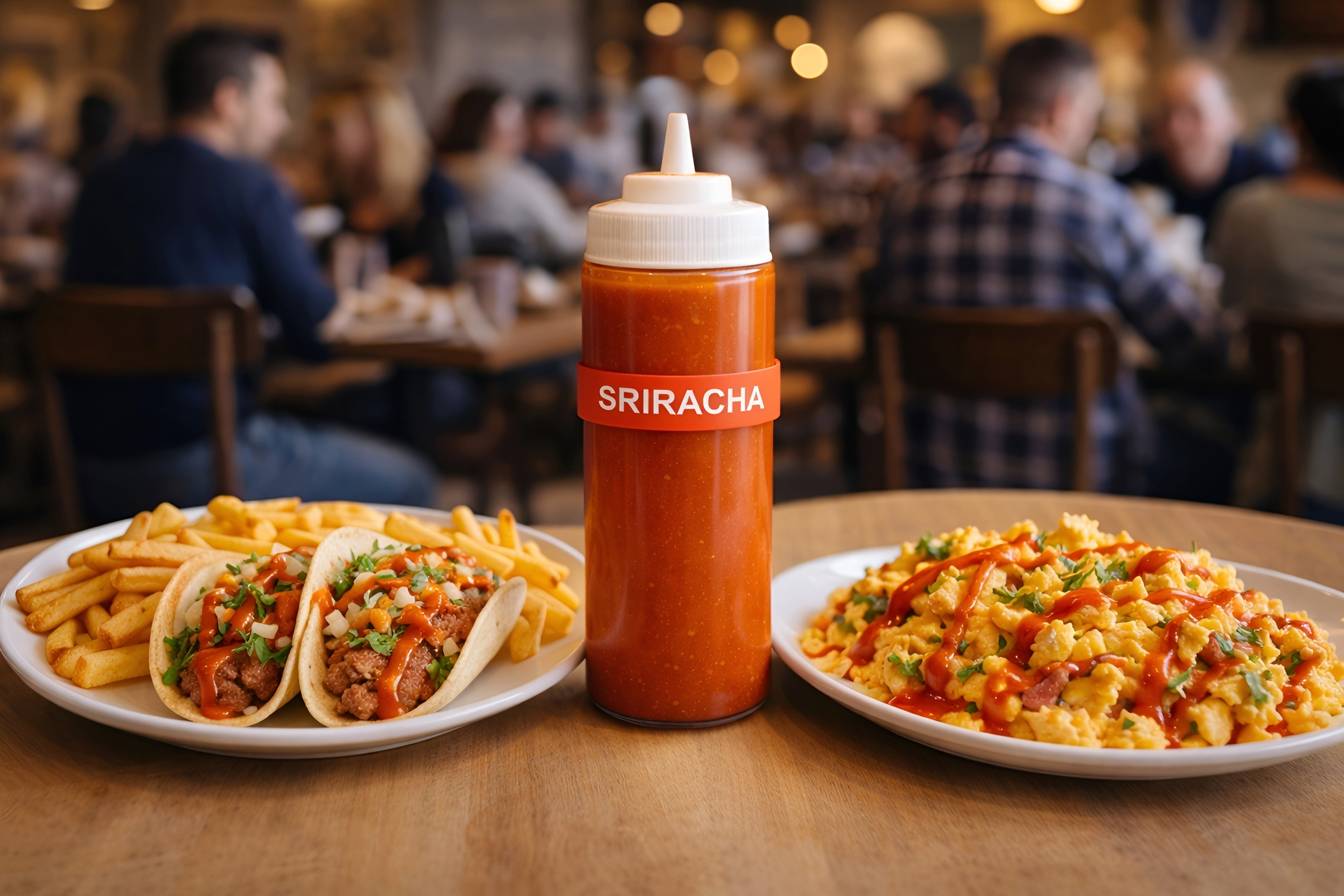 Rousse Bands® Sriracha Squeeze Bottle Label