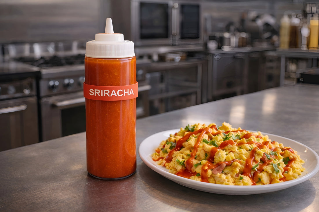 Rousse Bands® Sriracha Squeeze Bottle Label