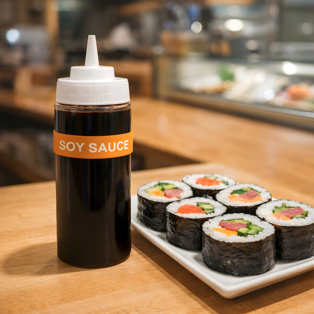 Rousse Bands® Soy Sauce Squeeze Bottle Label