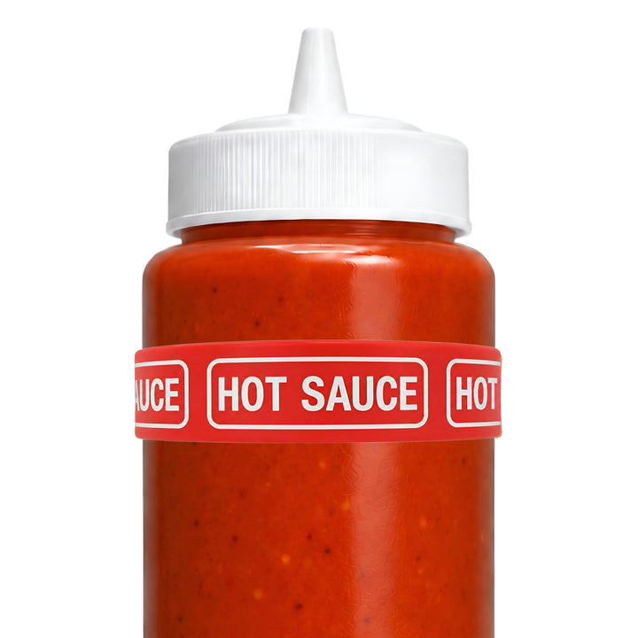Rousse Bands® Hot Sauce Squeeze Bottle Label