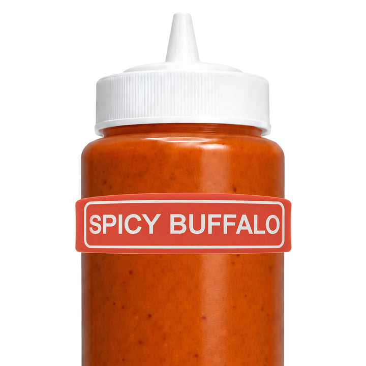 Rousse Bands® Spicy Buffalo Squeeze Bottle Label