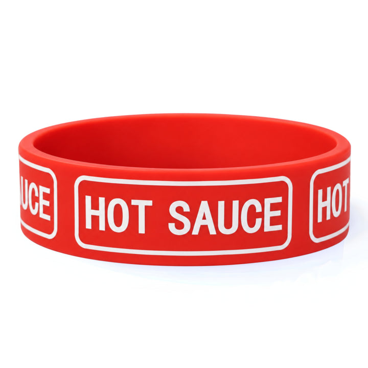 Rousse Bands® Hot Sauce Squeeze Bottle Label
