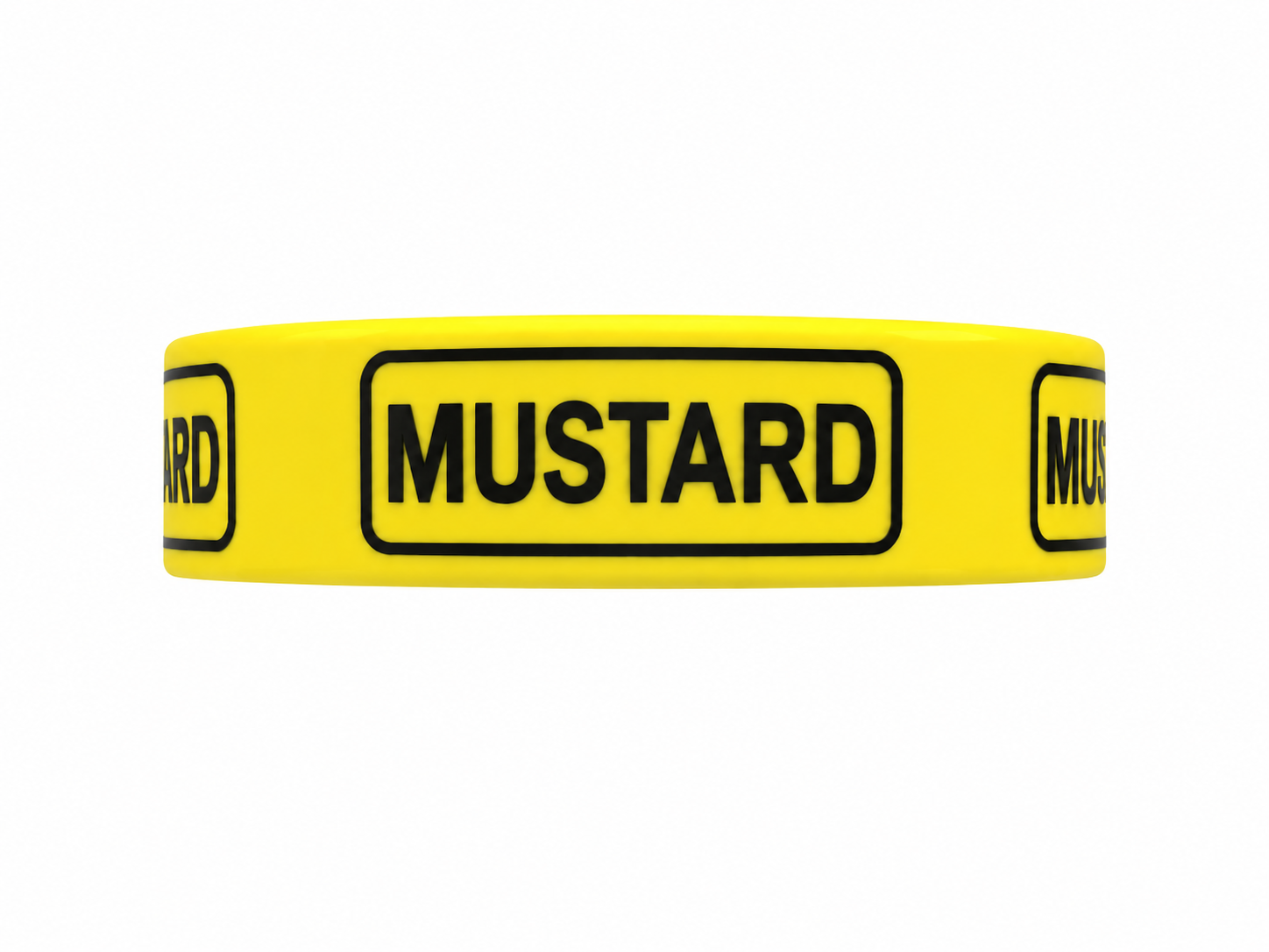 Rousse Bands® Mustard Squeeze Bottle Label